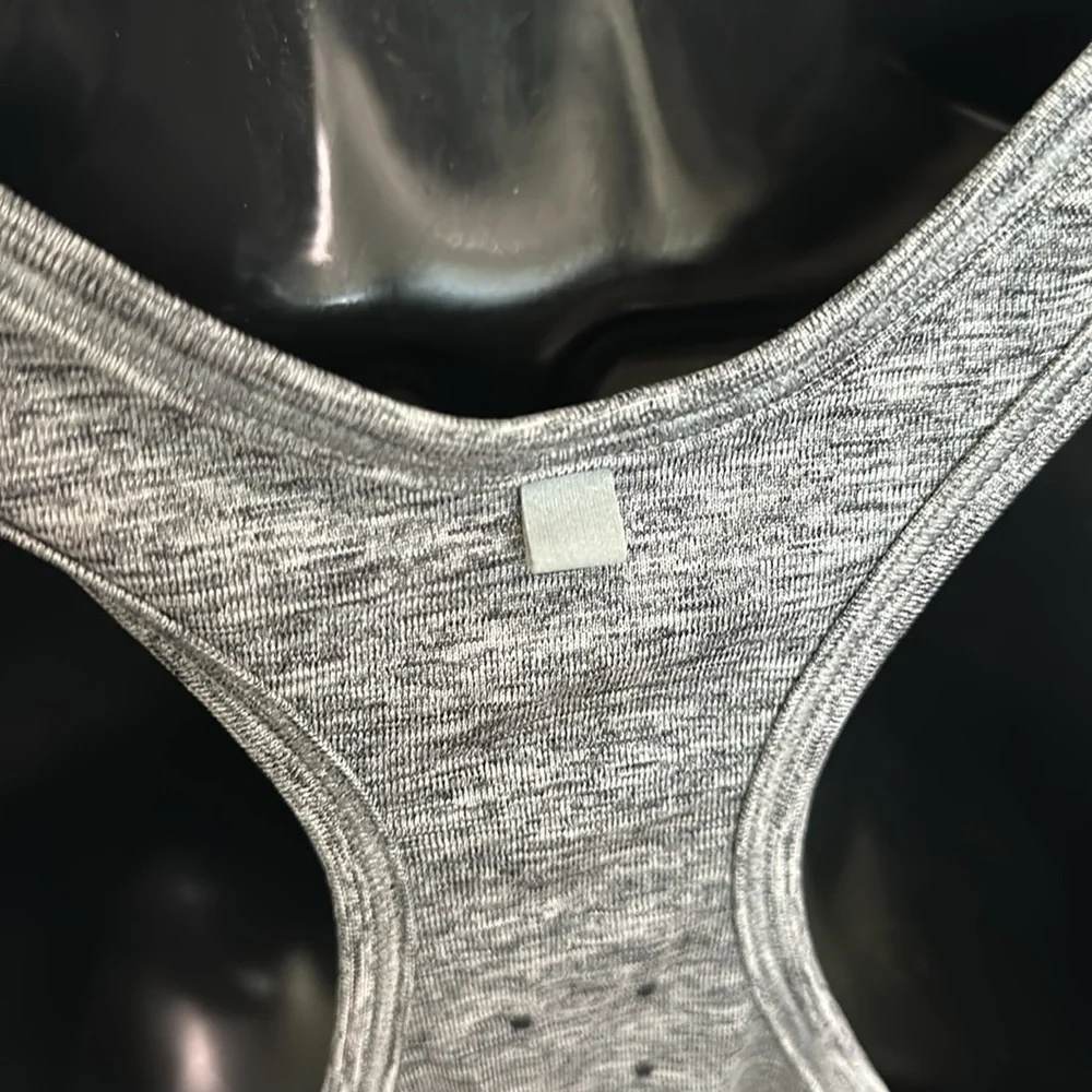 Nike racerback heather gray small